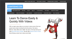 Desktop Screenshot of learntodance.com